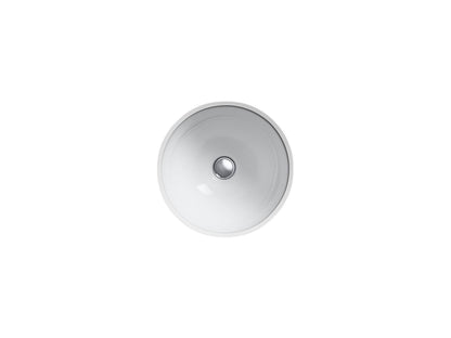 Kohler Compass 13-1/4" Drop-In Undermount Bathroom Sink - White