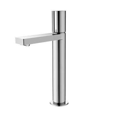 Stylish Nessa 12.5" Single Handle Bathroom Vessel Faucet, Polished Chrome Finish B-122C - Renoz