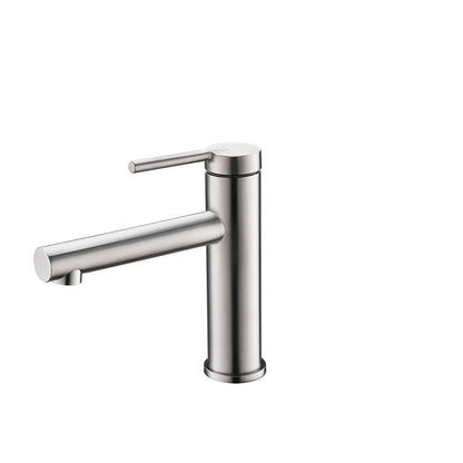 Stylish Toria 6" Single Handle Basin Bathroom Faucet in Stainless Steel Finish B-108S - Renoz