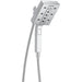 Delta H2Okinetic In2ition 4-Setting Two-in-One Shower- Lumicoat Chrome