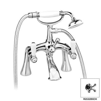 Remplisseur de baignoire à montage sur pont Aquadesign Products (Colonial R2532BL) - Chrome