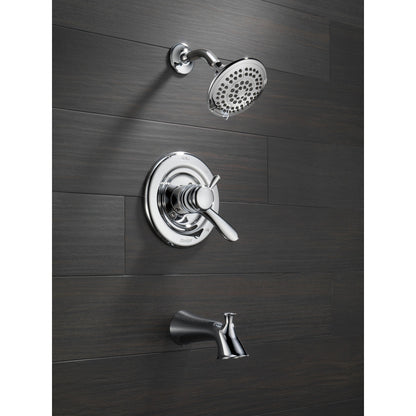 Delta Garniture de baignoire et de douche LAHARA Monitor série 17 - Chrome (valves non incluses)