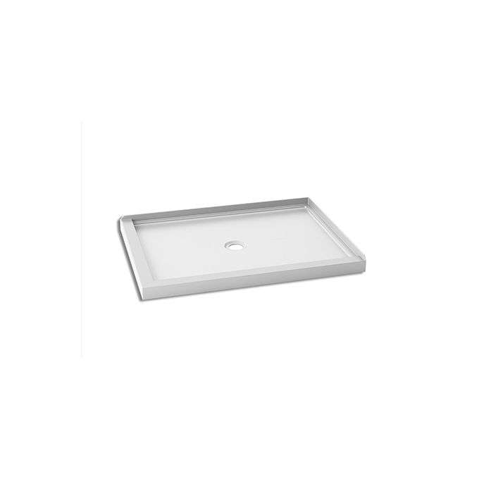 Base de douche rectangulaire en acrylique Kalia SPEC Koncept 48" x 36" avec drain centré