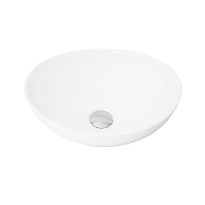 Stylish Novel 15.75" x 13.38" Oval Vessel Bathroom Sink P-221 - Renoz