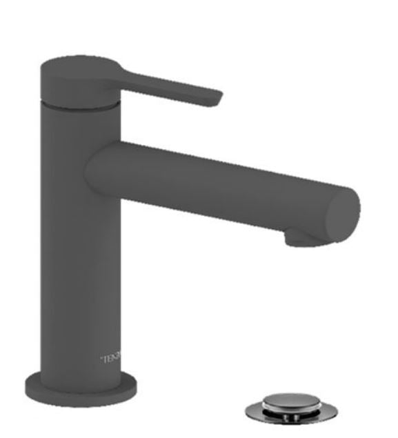 Tenzo - Robinet de lavabo monotrou Mylo chrome avec drain (trop-plein)