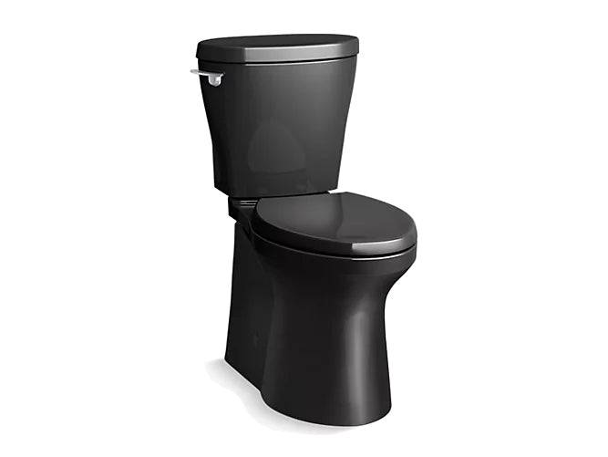 Kohler Betello Comfort Height Two-Piece Elongated 1.28 Gpf Toilet Skirted Trapway, Revolution 360 Swirl Flushing Technology And Left-Hand Trip Lever, Seat Not Included - Renoz