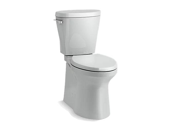 Kohler Betello Comfort Height Two-Piece Elongated 1.28 Gpf Toilet Skirted Trapway, Revolution 360 Swirl Flushing Technology And Left-Hand Trip Lever, Seat Not Included - Renoz