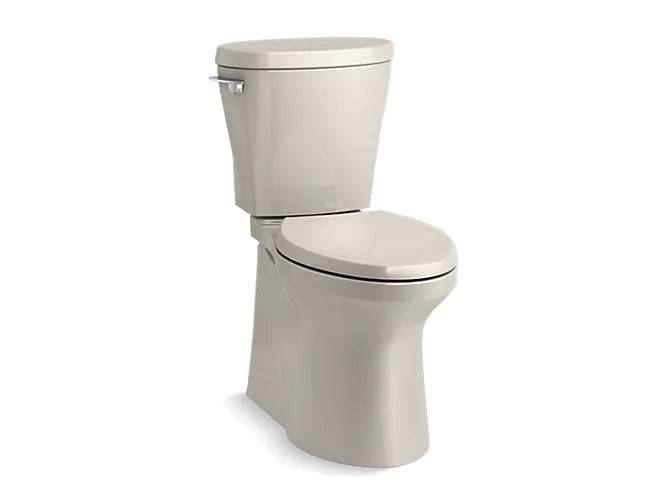 Kohler Betello Comfort Height Two-Piece Elongated 1.28 Gpf Toilet Skirted Trapway, Revolution 360 Swirl Flushing Technology And Left-Hand Trip Lever, Seat Not Included - Renoz