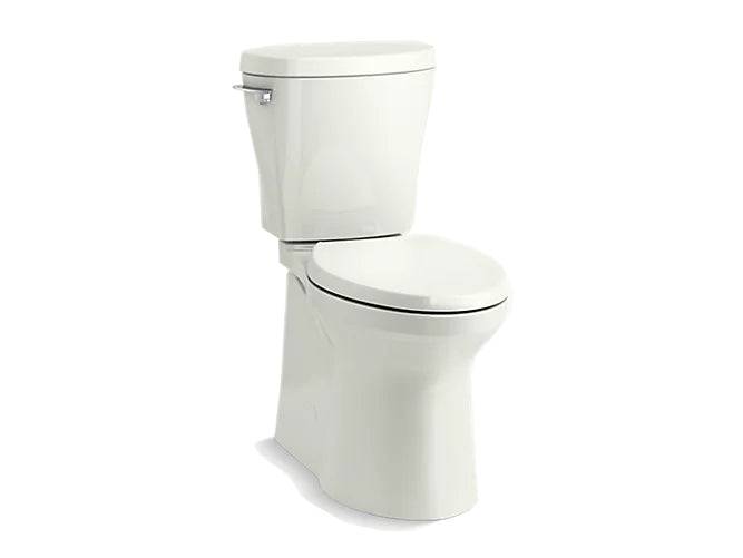 Kohler Betello Comfort Height Two-Piece Elongated 1.28 Gpf Toilet Skirted Trapway, Revolution 360 Swirl Flushing Technology And Left-Hand Trip Lever, Seat Not Included - Renoz