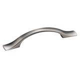 Pomelli Designs Preston 4 Inch Cabinet Pull Handle- Brushed Nickel - Renoz