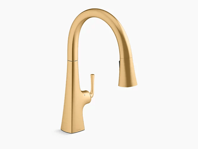 Kohler Graze 17" Touchless Pull Down Kitchen Faucet With Three Function Sprayhead 22068 - Renoz