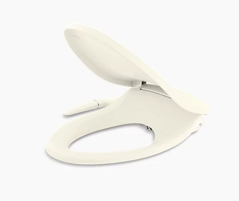 Kohler Puretide Quiet-Close Elongated Manual Bidet Toilet Seat