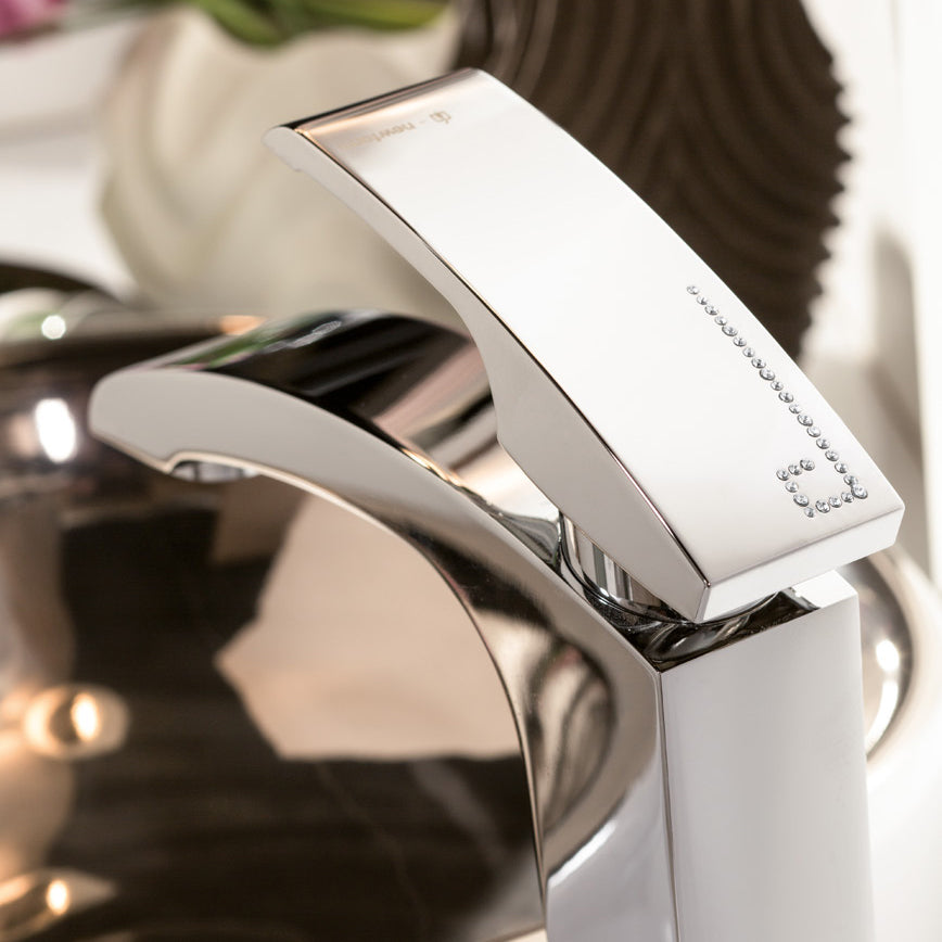 Streamline Newform Bath X-Sense Single Lever Vessel Basin Mixer With 1"-1/4 Pop Up Waste Set.