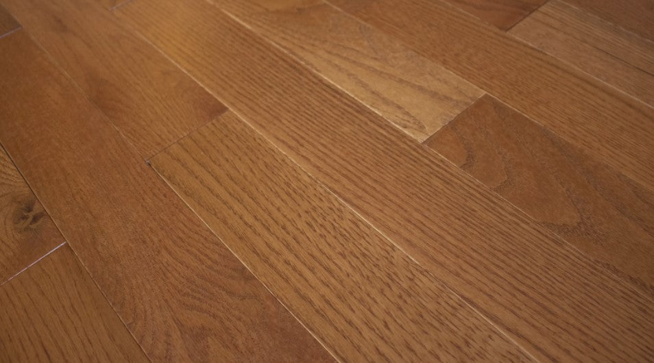 Grandeur Flooring Solid Hardwood Contemporary Gunstock Oak