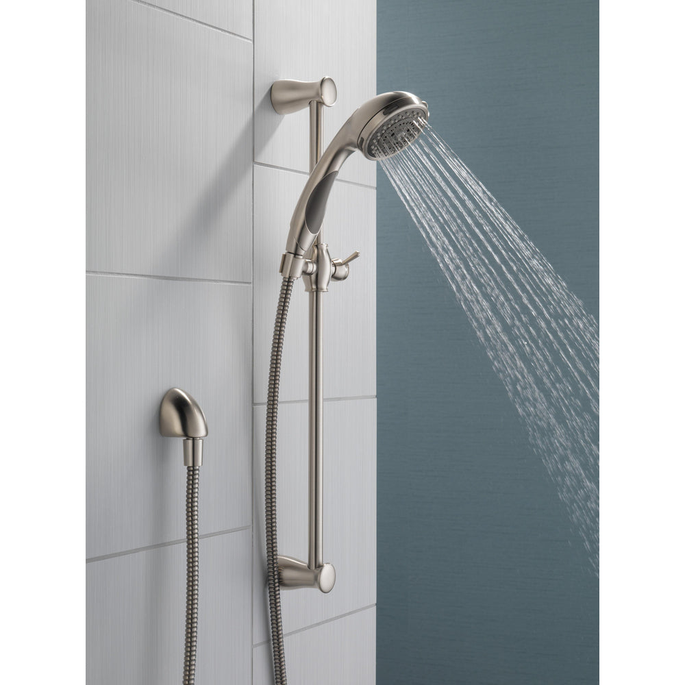 Delta Premium 3-Setting Slide Bar Hand Shower- Stainless Steel