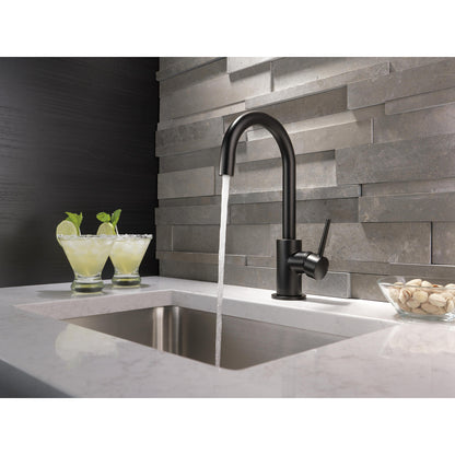 Delta TRINSIC True Bar Limited Swivel Kitchen Faucet- Matte Black