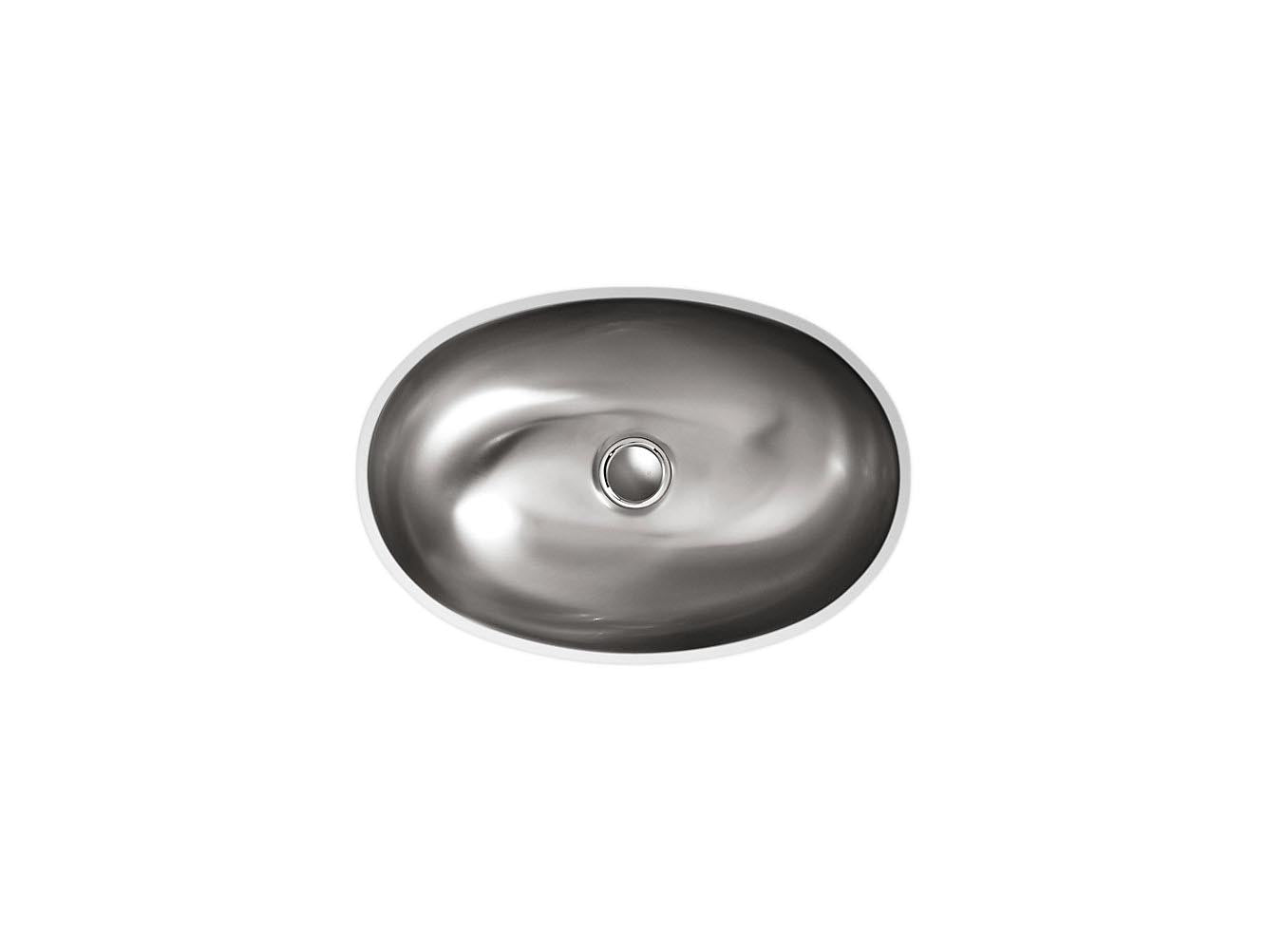 Kohler Bolero Oval 17" X 12" Drop-In Undermount Bathroom Sink With Satin Finish