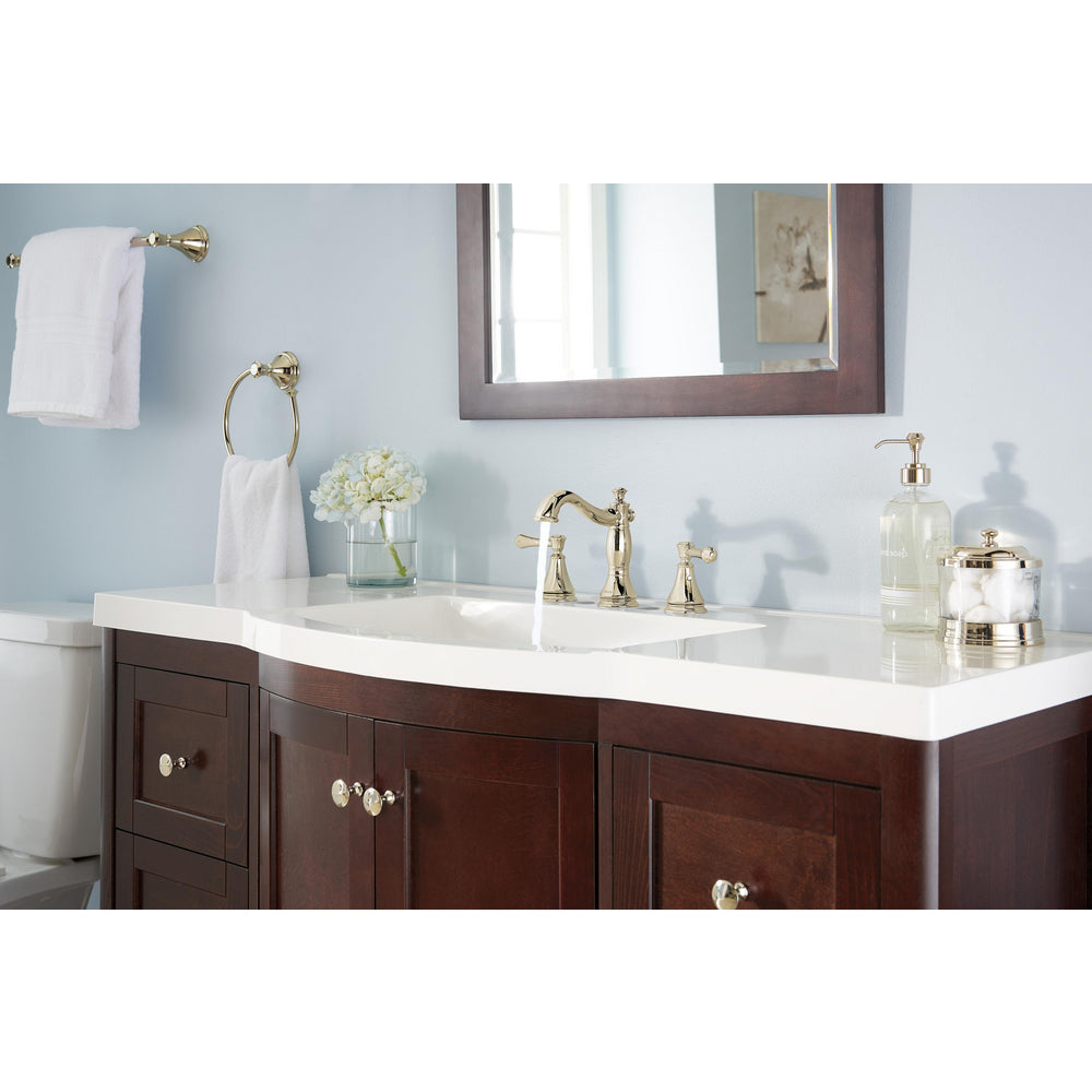 Delta CASSIDY Two Handle Widespread Bathroom Faucet With Metal Pop-Up- Polished Nickel