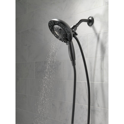 Delta H2Okinetic In2ition 5-Setting Two-in-One Shower- Matte Black