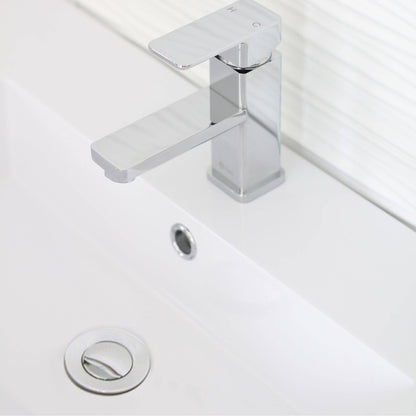 Stylish Pop-Up Drain with Overflow, Polished Chrome Finish D-700C - Renoz