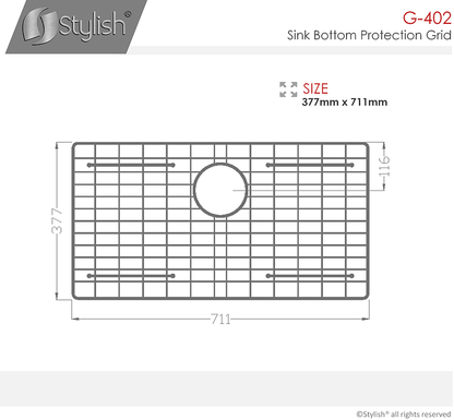 Stylish Kitchen Sink Bottom Protection Grid - Renoz