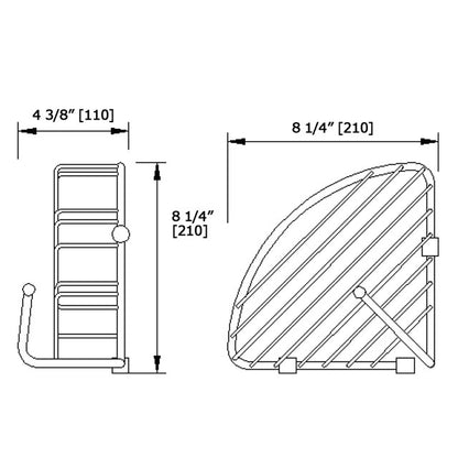 Laloo Corner Wire Basket