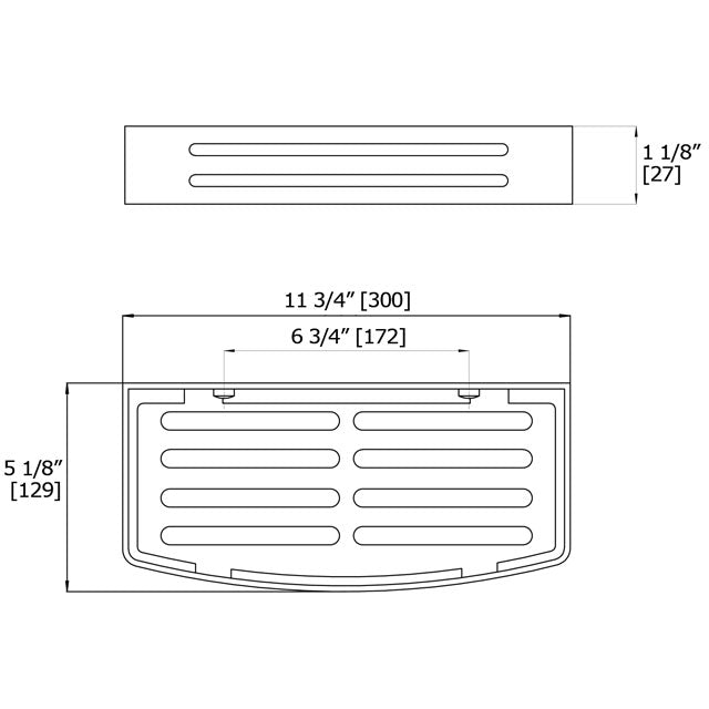 Laloo Stainless Rectangular Shower Caddy 3439