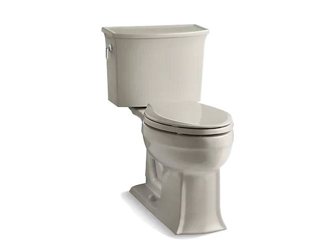 Kohler Archer Comfort Height Two Piece Elongated 1.28 Gpf Chair Height Toilet - Renoz