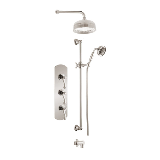 Ensemble de douche Aquadesign Products (Classic 3711CLAS) - Nickel brossé