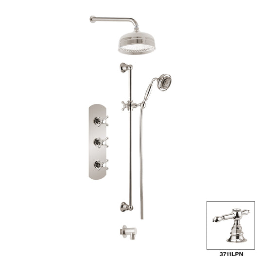 Ensemble de douche Aquadesign Products (Julia 3711JX), nickel poli