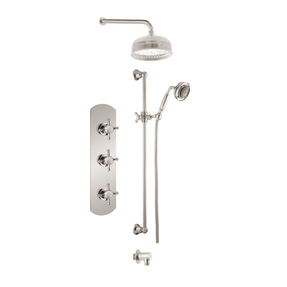 Ensemble de douche Aquadesign Products (Queen 3711QX) - Nickel brossé