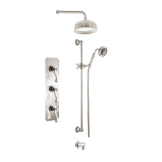 Ensemble de douche Aquadesign Products (Classic 3712CLAS) - Nickel brossé