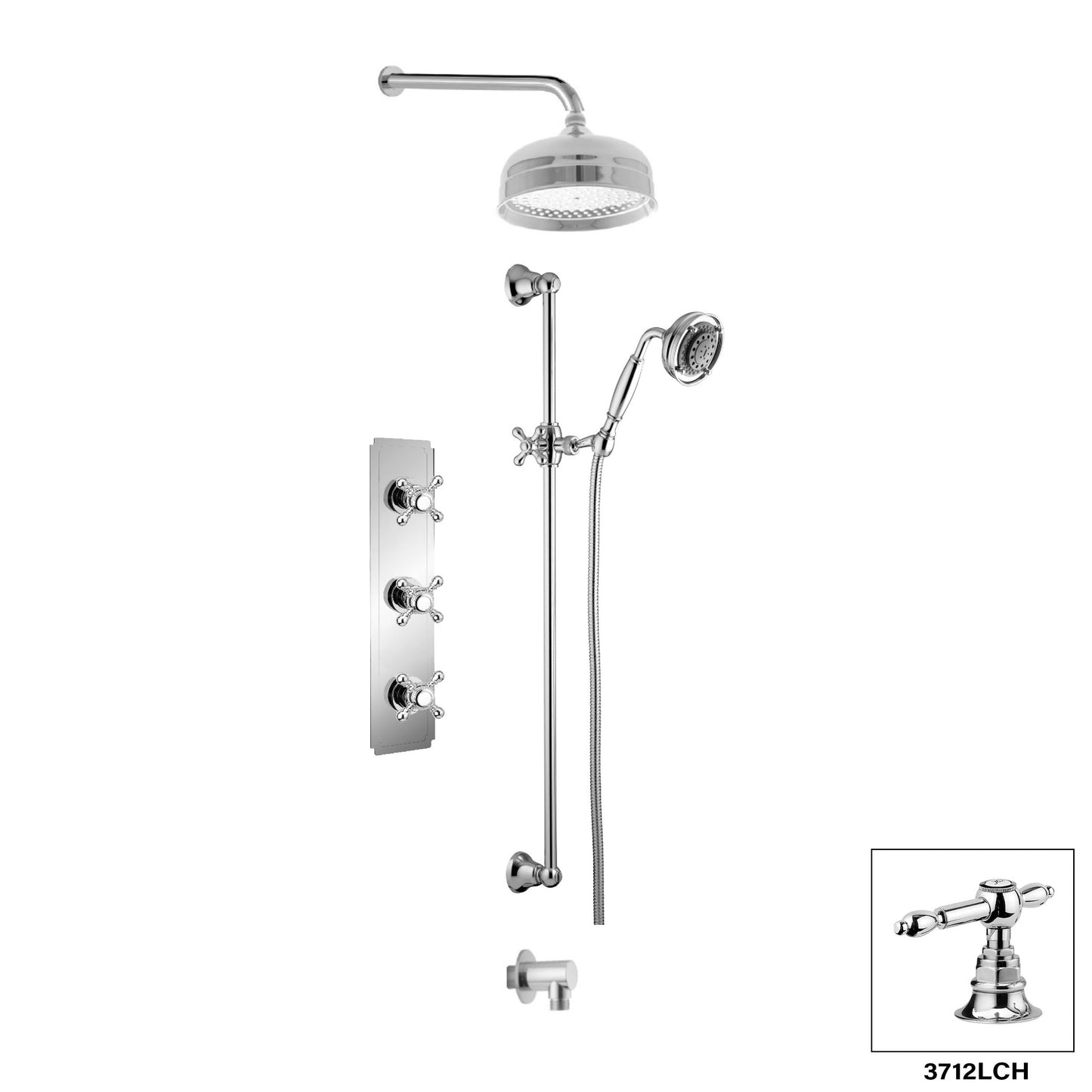 Ensemble de douche Aquadesign Products (Julia 3712JX) - Chrome