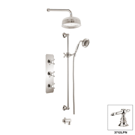 Ensemble de douche Aquadesign Products (Julia 3712JX), nickel poli