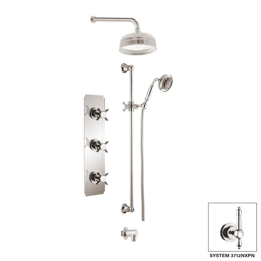 Aquadesign Products Shower Kits (Nostalgia 3712NX) - Polished Nickel