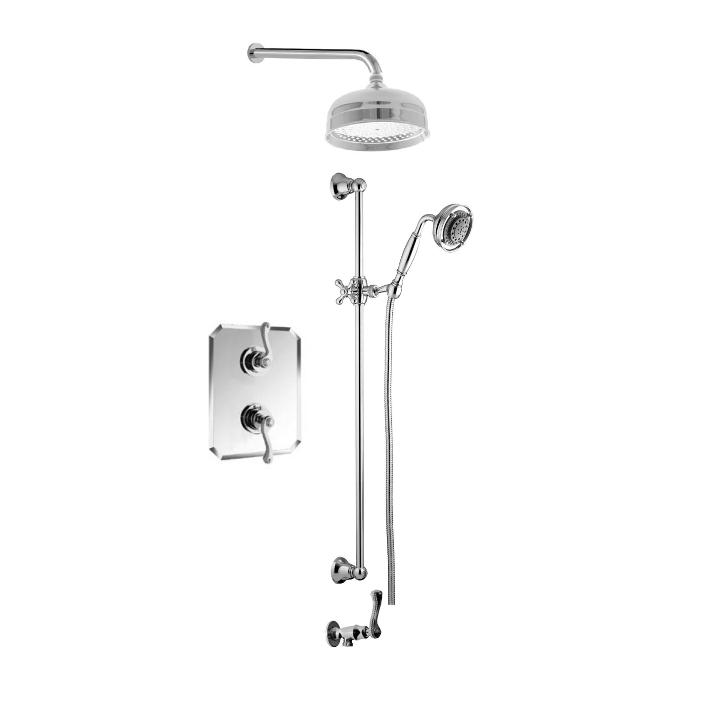 Ensemble de douche Aquadesign Products (Classique 37CLAS) - Chrome