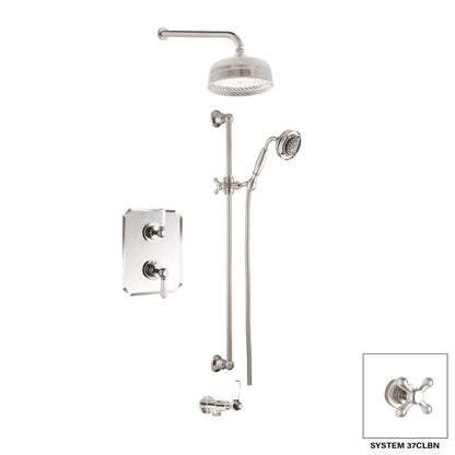 Ensemble de douche Aquadesign Products (Colonial 37CL) - Nickel brossé