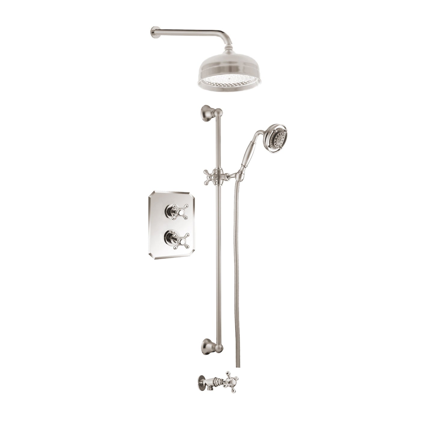 Ensemble de douche Aquadesign Products (Julia 37JX), nickel brossé