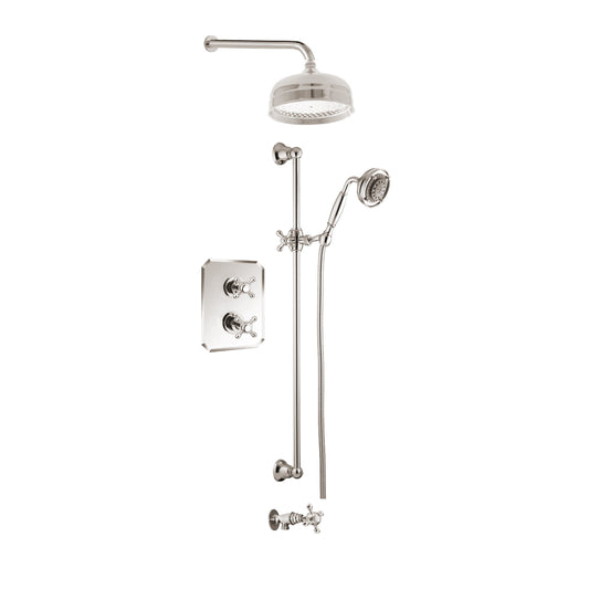 Ensemble de douche Aquadesign Products (Julia 37JX), nickel poli