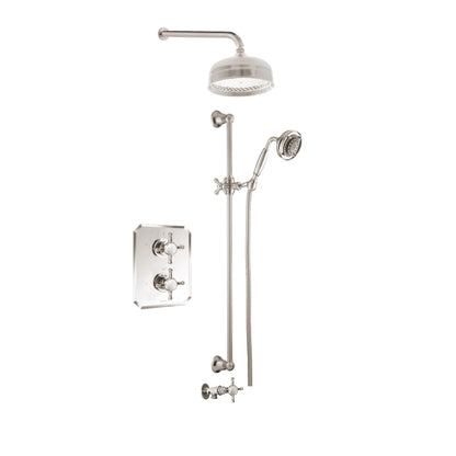 Ensemble de douche Aquadesign Products (Queen 37QX), nickel brossé