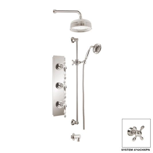 Ensemble de douche Aquadesign Products (Chopin 3712CHL) - Nickel poli