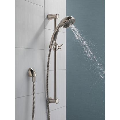 Delta Premium 3-Setting Slide Bar Hand Shower- Stainless Steel