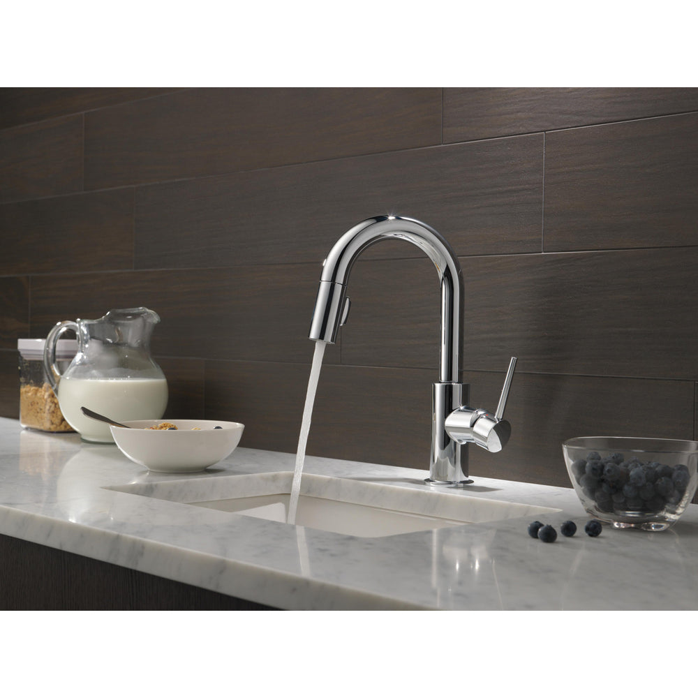 Delta TRINSIC Single Handle Pull-Down Bar / Prep Faucet- Chrome