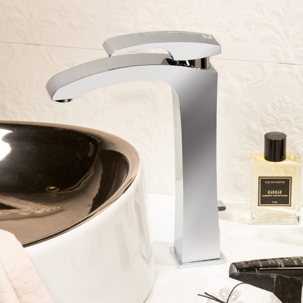 Streamline Newform Bath X-Sense Single Lever Vessel Basin Mixer With 1"-1/4 Pop Up Waste Set.