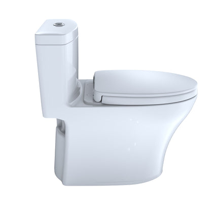 Toto Aquia IV Toilette monobloc 1,28 GPF et 0,8 GPF Cuvette allongée Washlet + connexion Hauteur 28,13" Hauteur du siège 17,62 Blanc