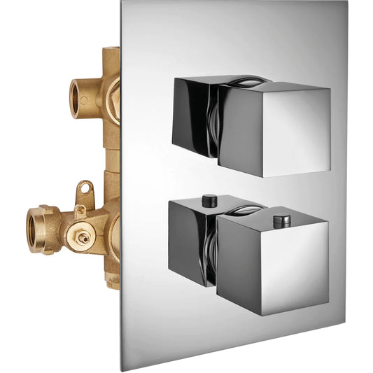 PierDeco Design Track Vanne thermostatique 1/2" avec volume 3 voies