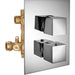 PierDeco Design Track 1/2” Thermostatic Valve With 3-way Volume