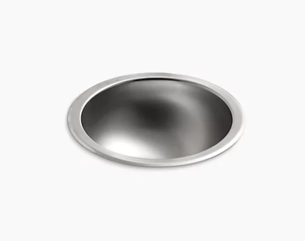 Kohler Bolero Round Drop-In/Undermount Bathroom Sink With Satin Finish