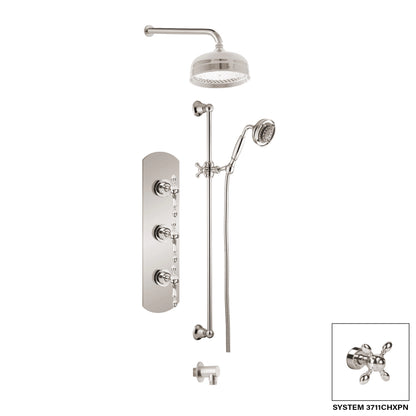 Ensemble de douche Aquadesign Products (Chopin 3711CHL) - Nickel brossé