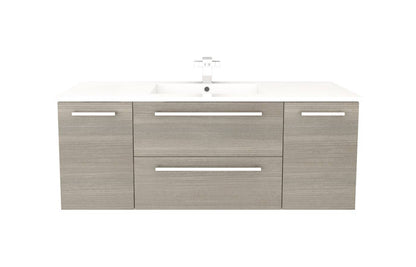 Cutler Silhouette Collection 48″ 2 Drawer / 2 Door Wall Hung Bathroom Vanity Aria - Renoz